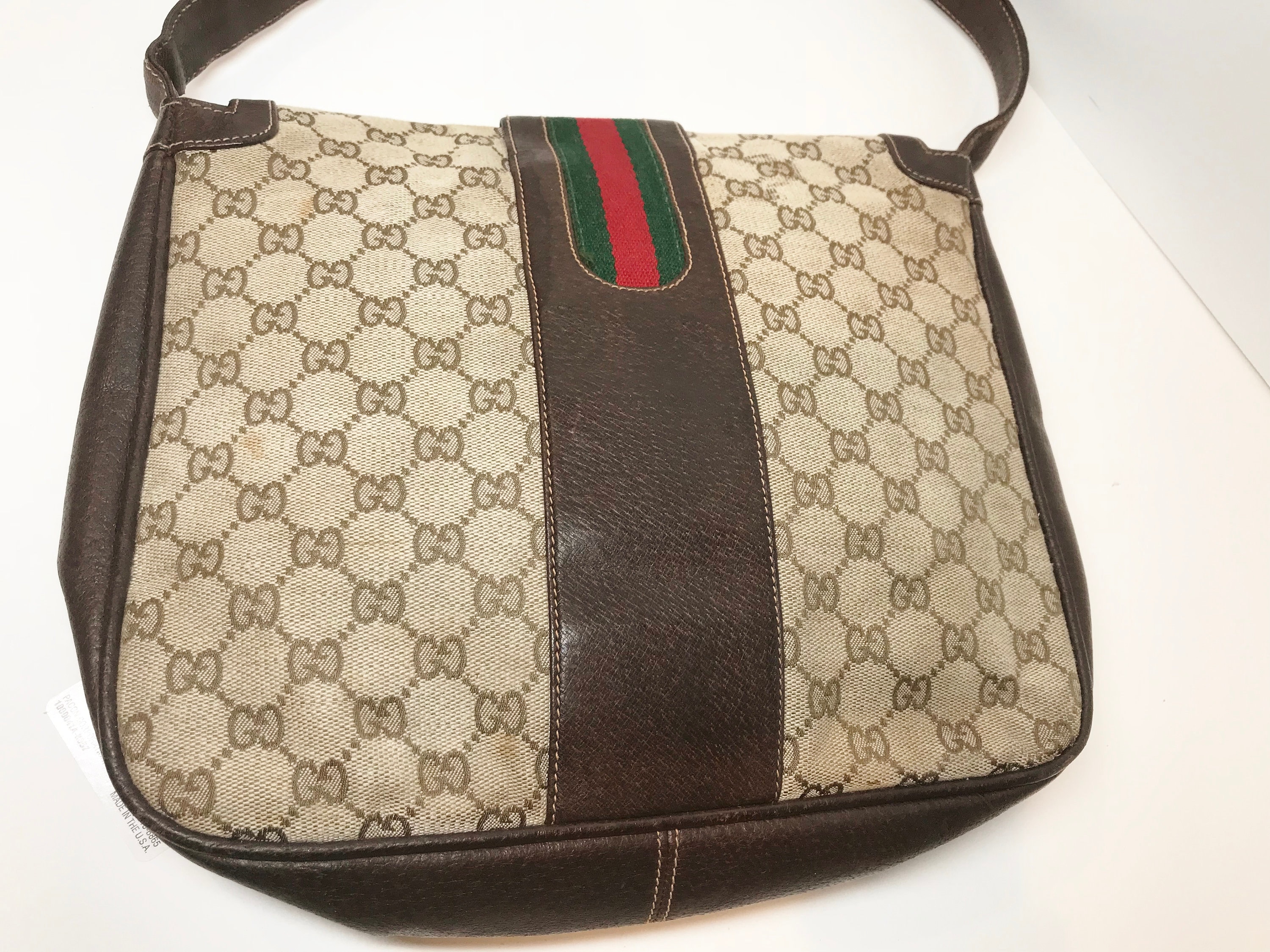 White Leather Gucci 1955 Horsebit Shoulder Bag | GUCCI® US
