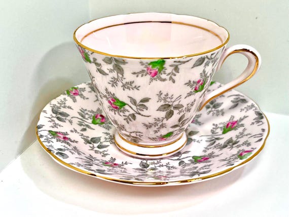 Tuscan Teacup, Pink Teacup, Antique Teacup, Gift for Her, Anniversary Gift, Birthday Gift, Housewarming Gift, Gift for Friend