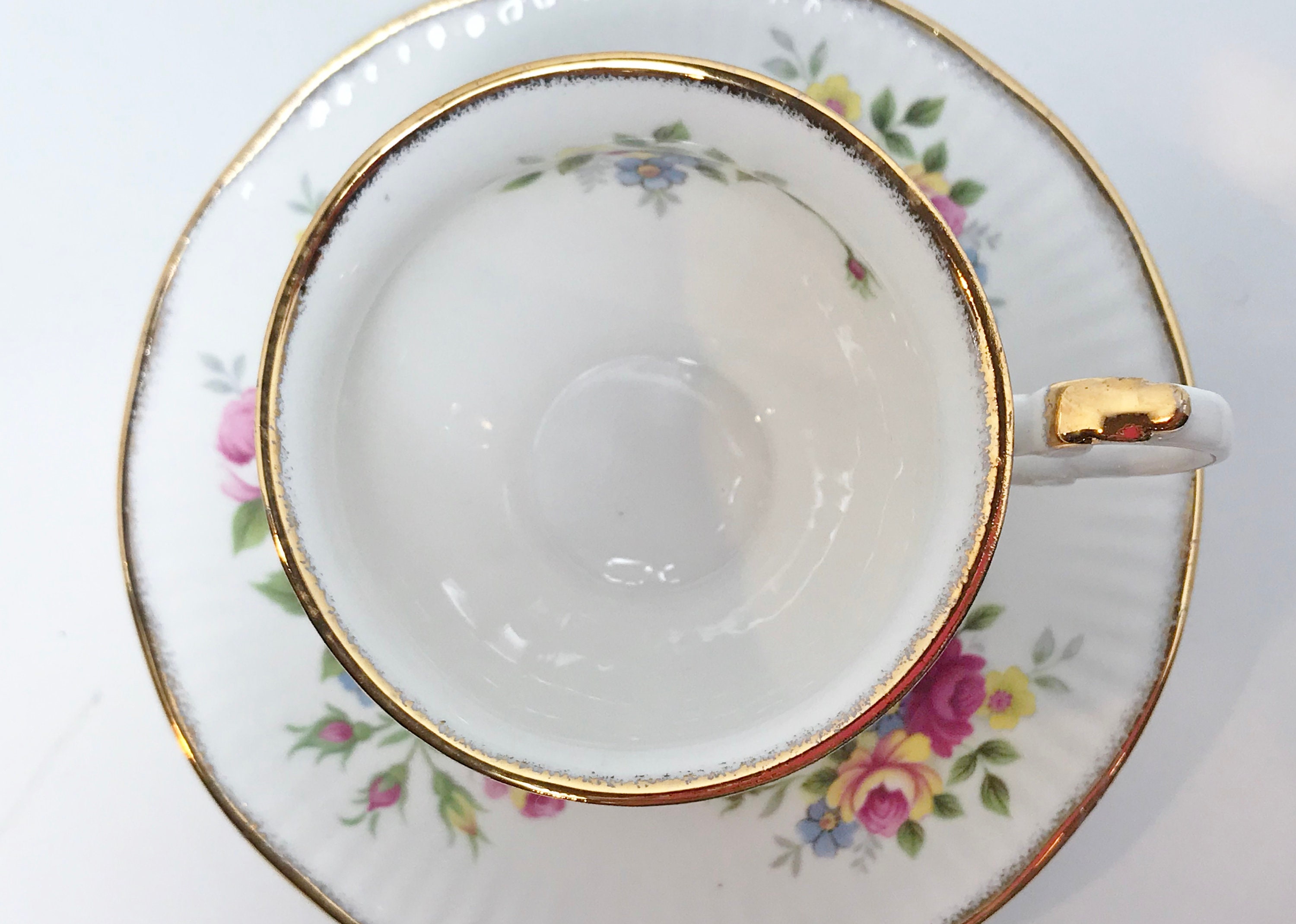 Elizabethan Tea Cup and Saucer, English Bone China Cups, Antique Tea ...