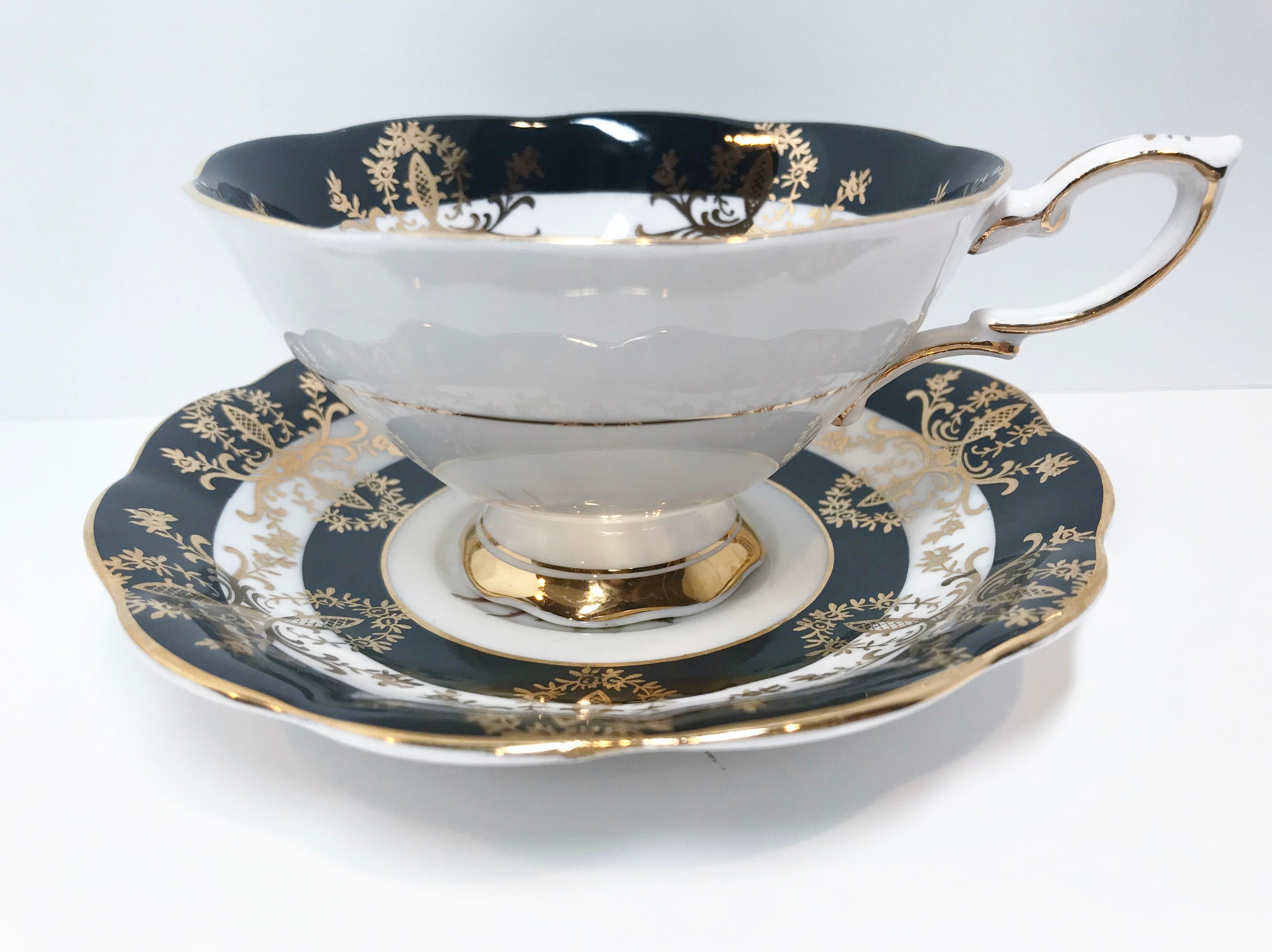 Royal Standard Tea Cup and Saucer, Black Tea Cups, English ...