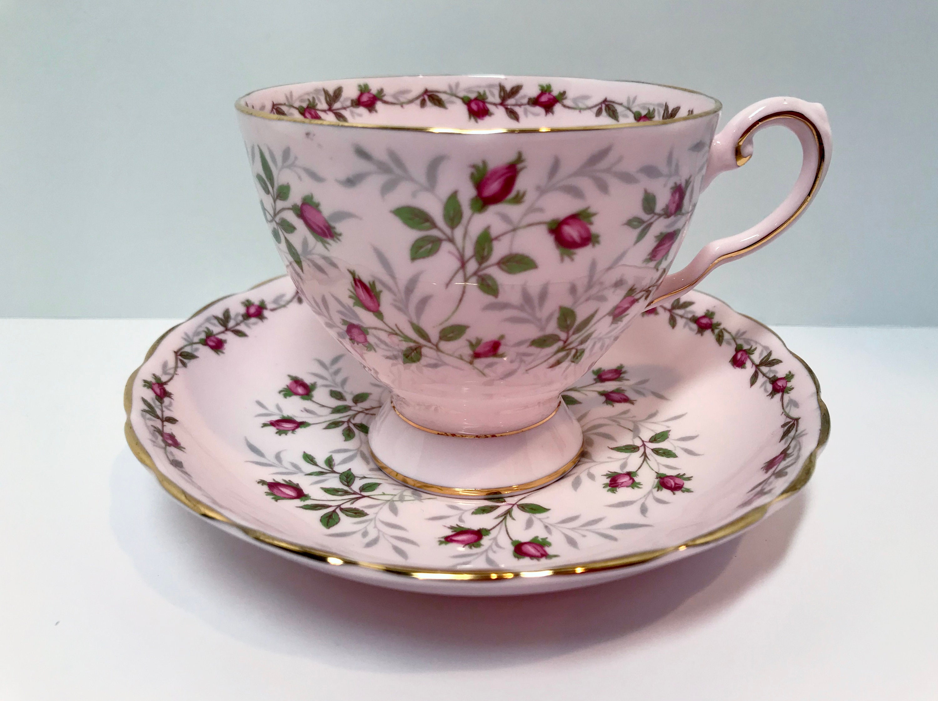 Charmaine Tuscan Tea Cup, Pink Tea Cups, Vintage Tea Cups, Antique Tea