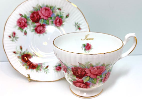 June Teacup: June Birthday Tea Cup