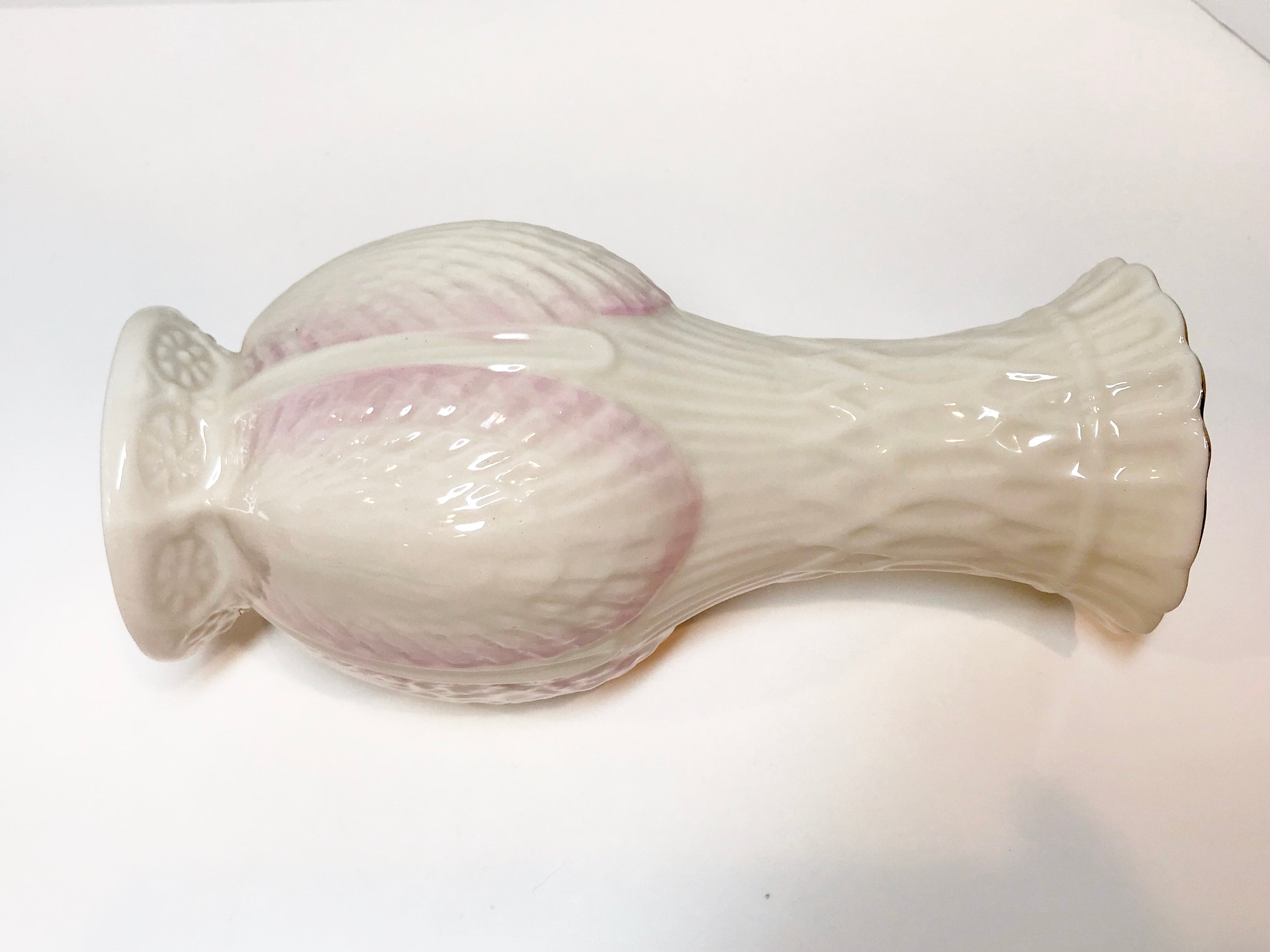 Reserved for SR, Belleek Pink Shell Vase, Irish Vase, Belleek China