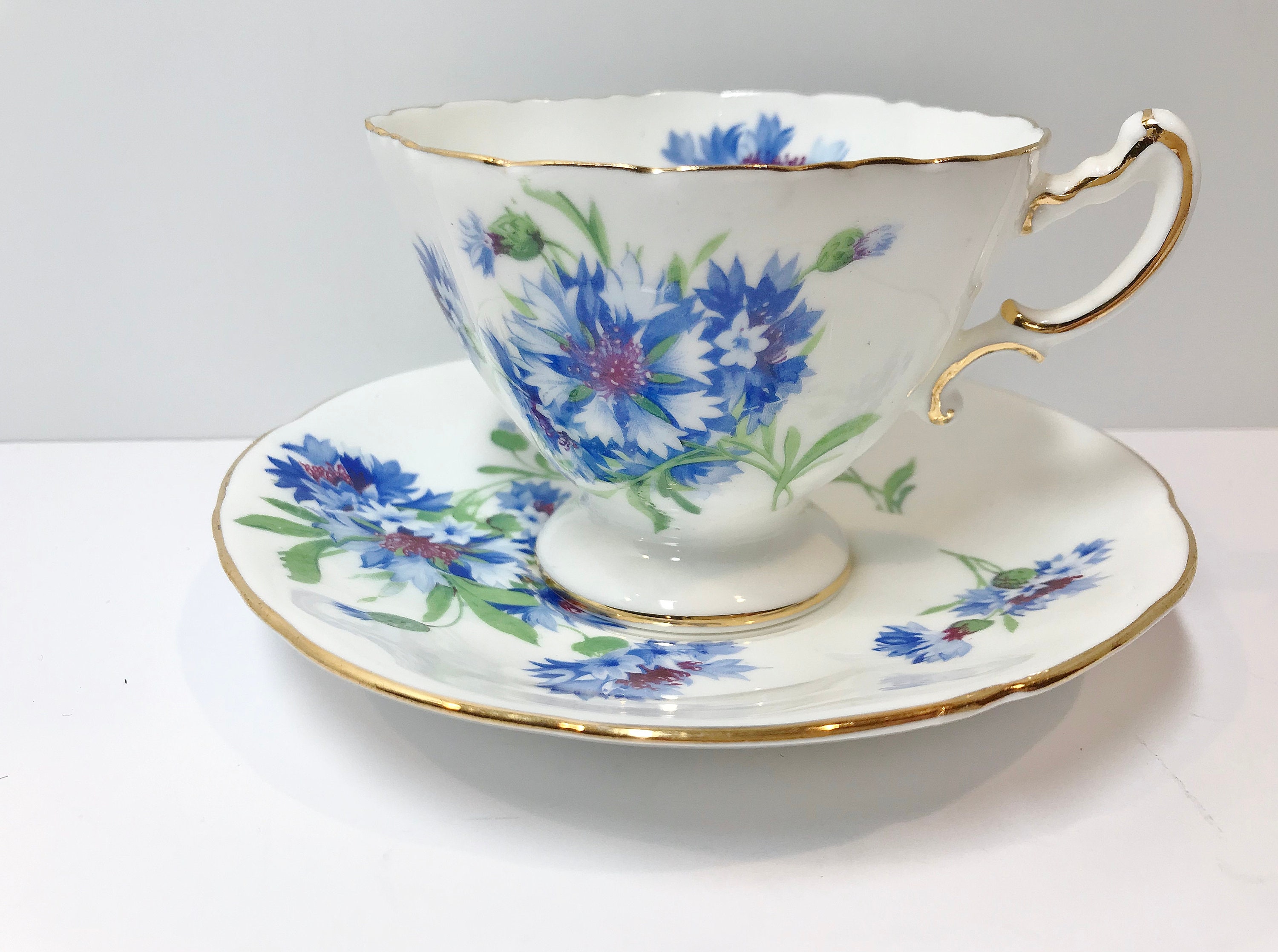 Romantic Hammersley Tea Cup and Saucer, English Teacups, Floral Tea