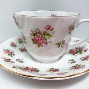 Apple Blossom Teacup, Queens Teacup and Saucer, Countryside Series, Floral Teacups, Vintage Teacups, Antique Teacups Vintage