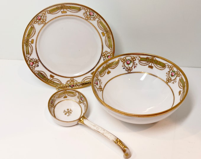 RC Nippon Hand Painted Nippon Nippon Bowl Nippon Plate Etsy