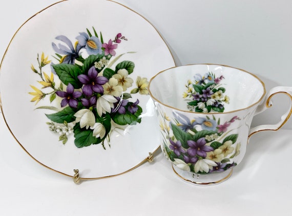 Floral Tea Cup Elizabethan Tea Cup and Saucer  Elizabethan Teacup English Teacup Bone China Tea Cup Antique Tea Cup Vintage Afternoon Tea