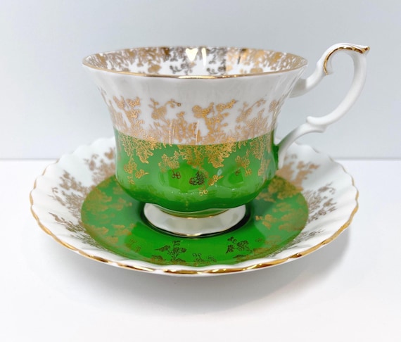 Royal Albert Tea Cup , Regal Series , English Tea Cups , Housewarming Gift , Anniversary Gift for Him , Thank You Gift , Gift for Friend