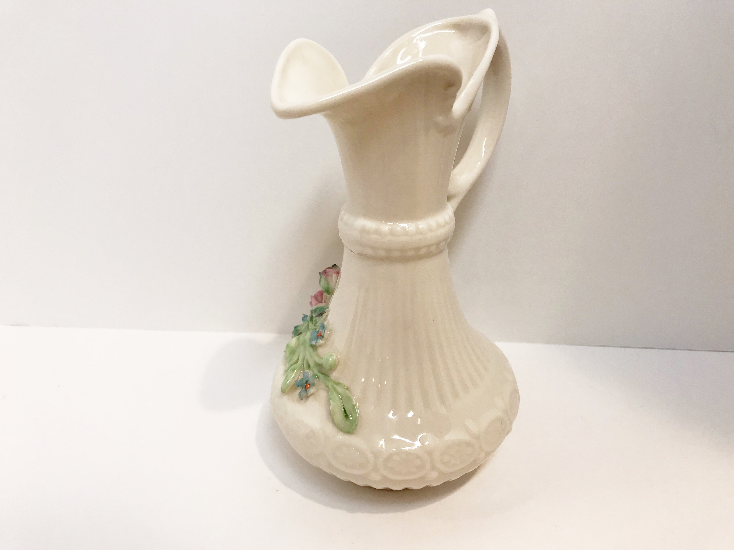 Belleek Aberdeen Vase, Belleek Pitcher, Belleek China, Made in Ireland