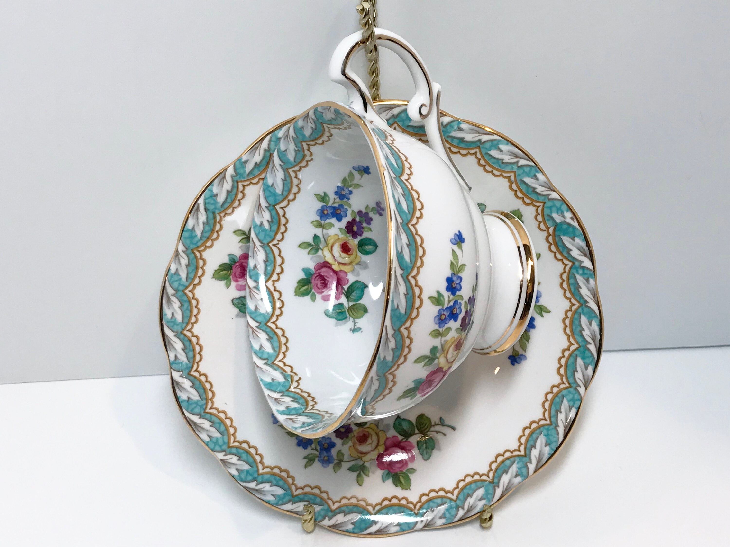 Royal Standard Tea Cup and Saucer, Fascination Pattern, English Teacups