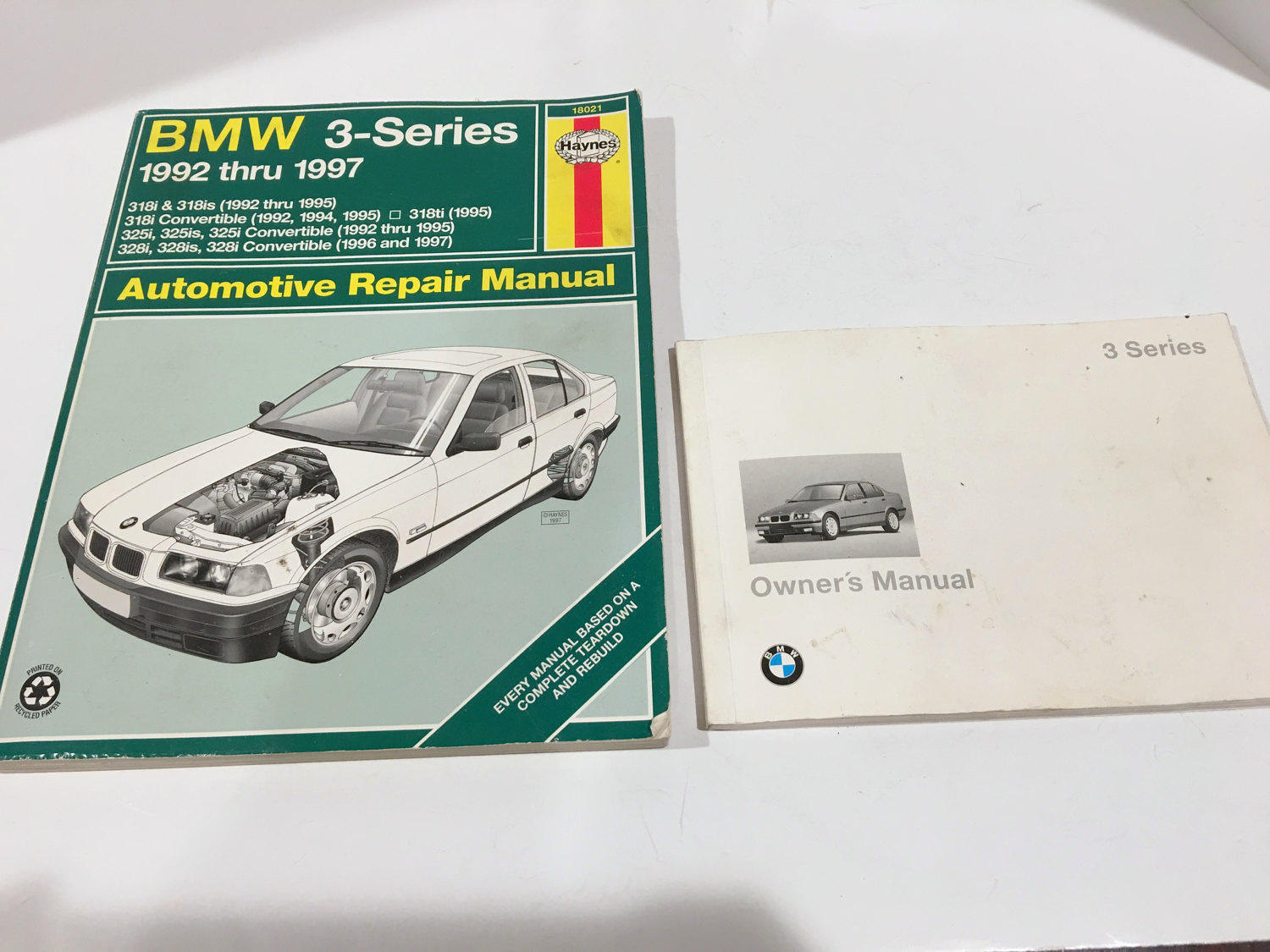 BMW Owner Manual 1995 AND 92 -97 BMW Repair Manual, Reference Book