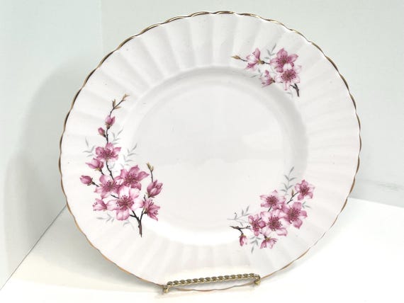 Royal Tuscan Plate, Floral Plate, Antique Plate, Gift for Her, Wedgwood Plate, Anniversary Gift, Pink Floral Plate, Gift for Friend