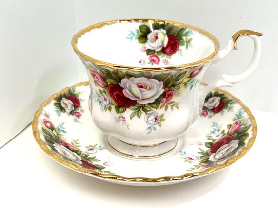 Royal Albert Teacup and Saucer, Celebration Teacup, Vintage Teacup, Housewarming Gift, Gifts for Her, Anniversary Gift, Gift for Friend