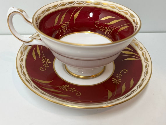 Grosvenor Teacup and Saucer, Hand Painted Teacup, Thank You Gift, Gift for Friend, Housewarming Gift, Gift for Her, Anniversary Gift