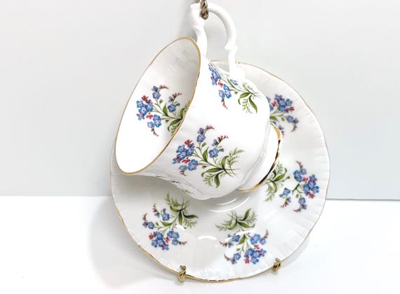 Forget Me Not Teacup, Paragon Bone China, Paragon Teacup, Floral Teacup, Gifts, Gift for Her, Housewarming Gift, Gift for Friend