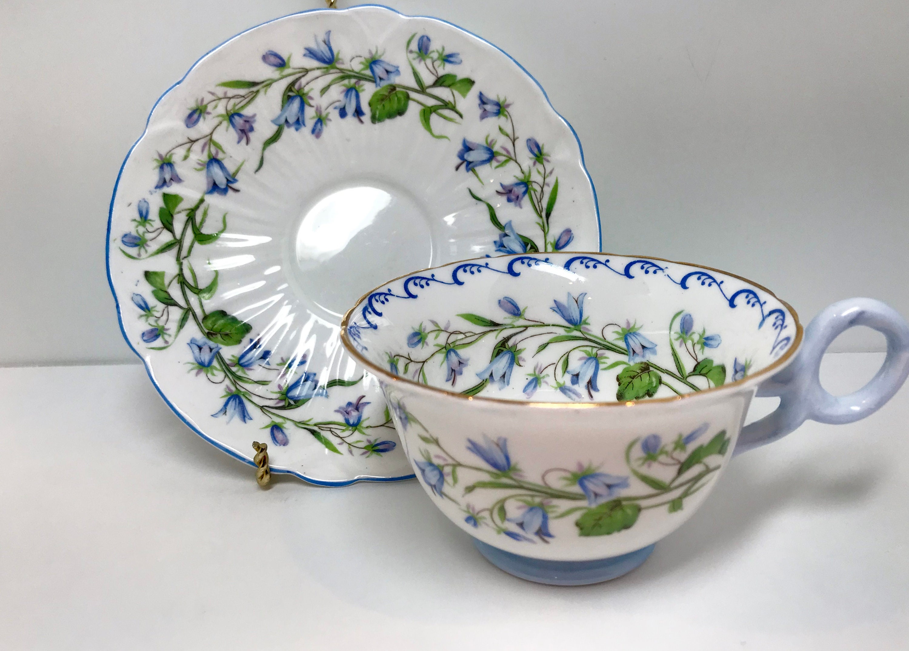 MISMATCH Shelley Teacup, Harebell by Shelley Bone China, Harebell