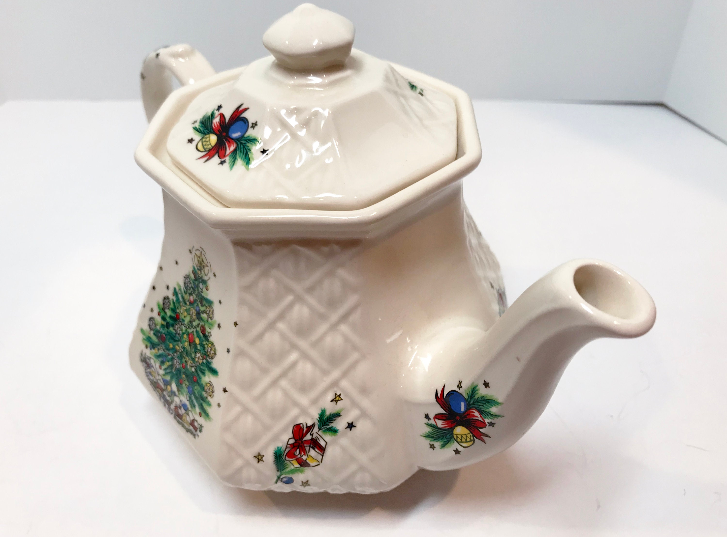 Reserved for SR, Christmas Sadler Teapot, Tea Party, Antique Teapot