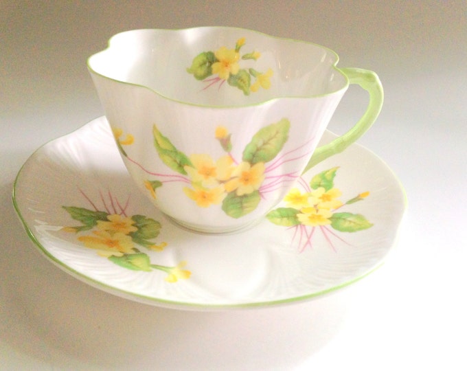 Primrose Shelley Tea Cup and Saucer Antique Teacups Dainty Etsy