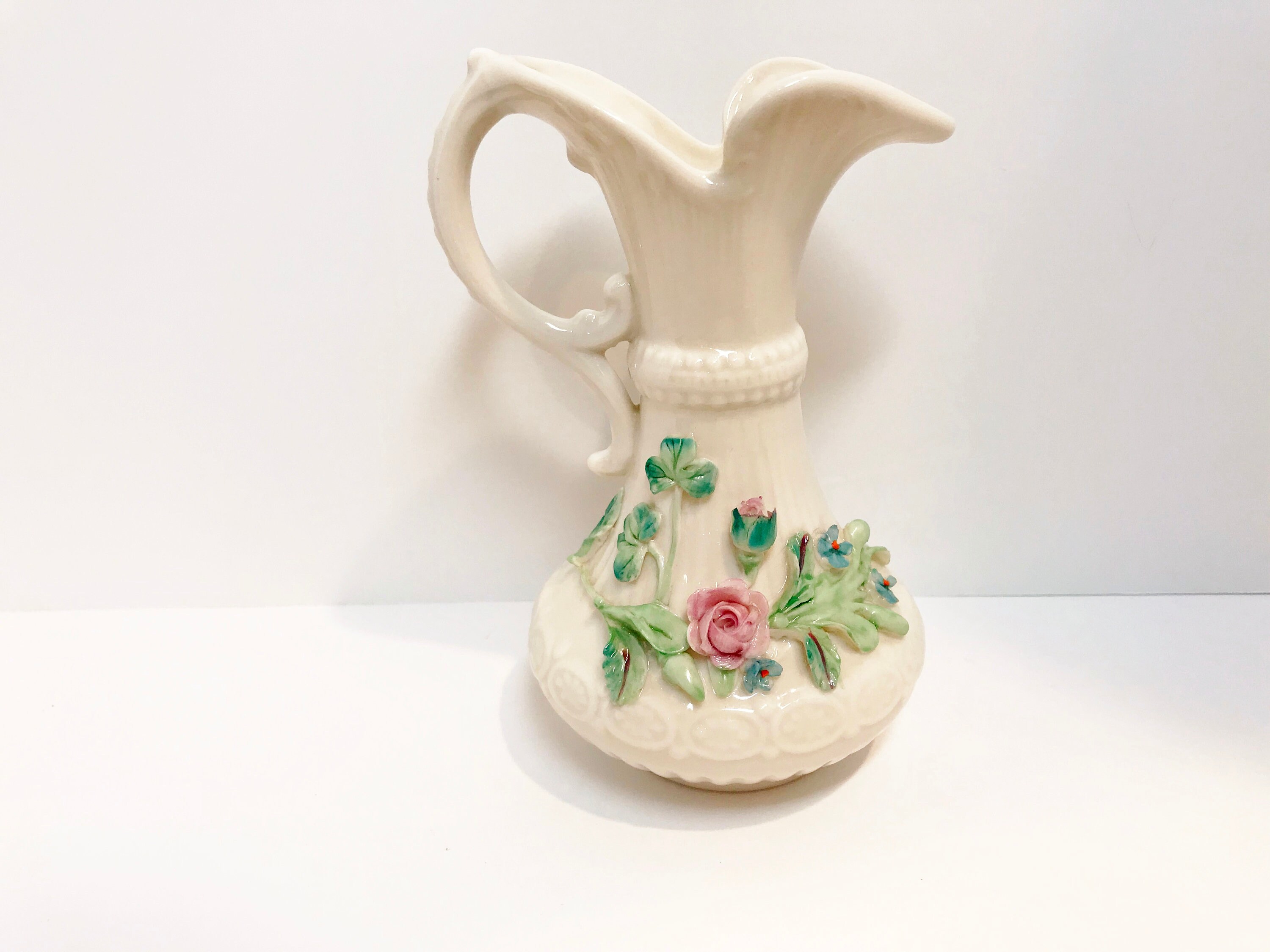 Belleek Aberdeen Vase, Belleek Pitcher, Belleek China, Made in Ireland