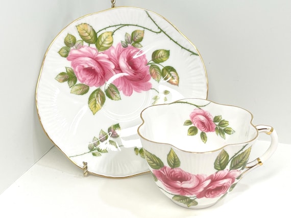 Rambler Rose Teacup by Shelley Fine Bone China