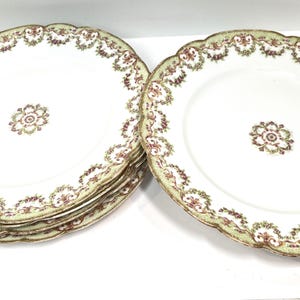 Limoges France Plates , PL Limoges , French Limoges Plates , LS and S New York, Set of Five Limoges Plates , Gift for Her , Anniversary Gift