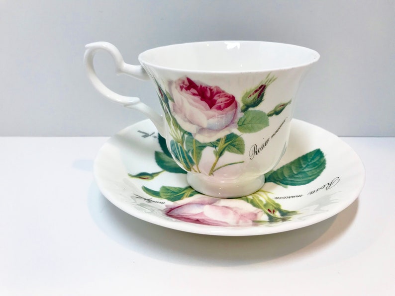 Roy Kirkham Tea Cup and Saucer Rose Tea Cup Antique Tea Cups Etsy