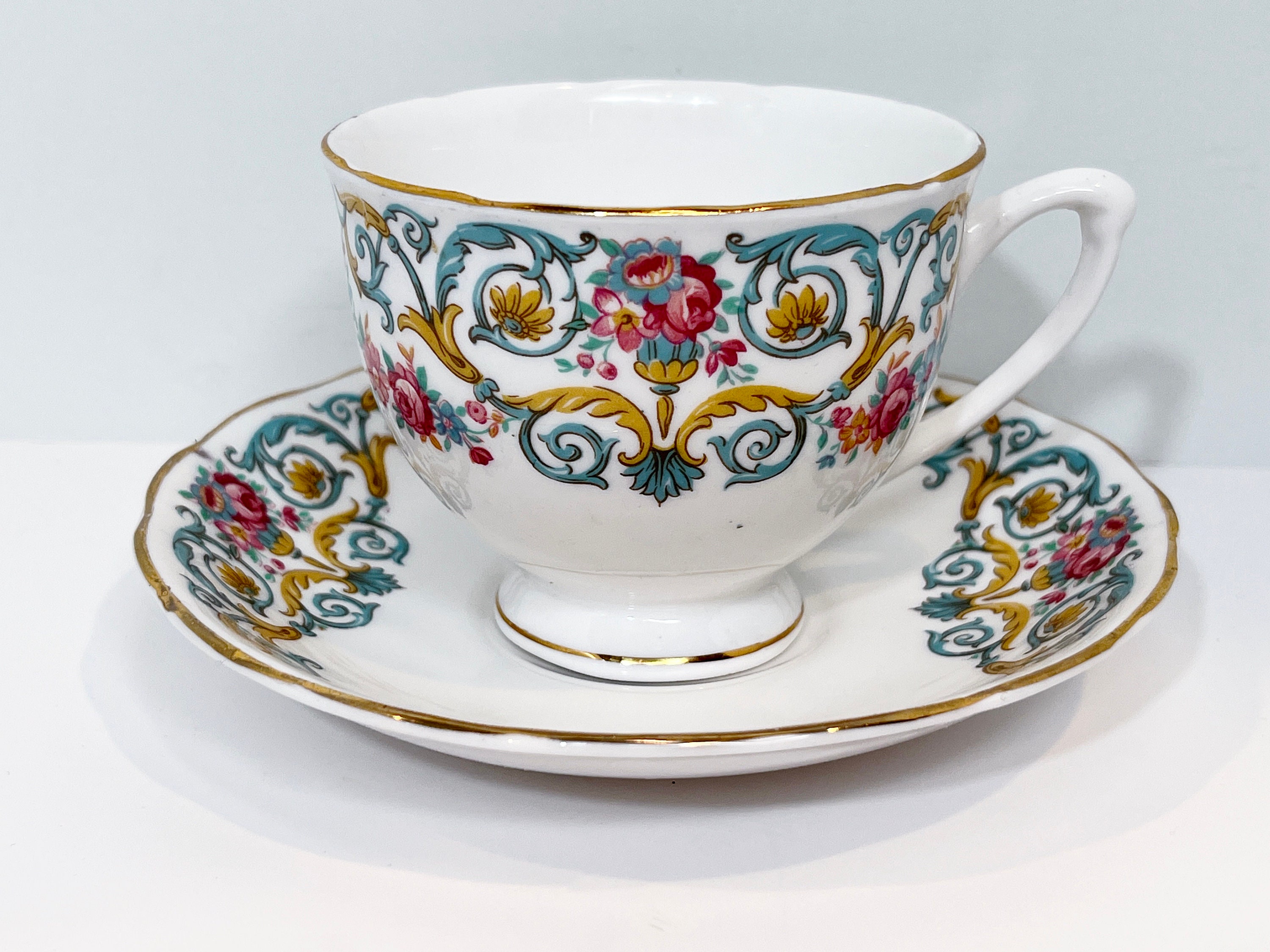 Crownford Tea Cup and Saucer , Afternoon Tea , Vintage Teacup , Housewarming Gift , Thank You