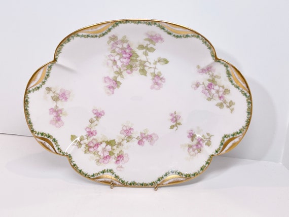 Haviland Limoges Platter , Haviland France , French Limoges , Victorian China , Hand Painted Fine Porcelain , French Platter