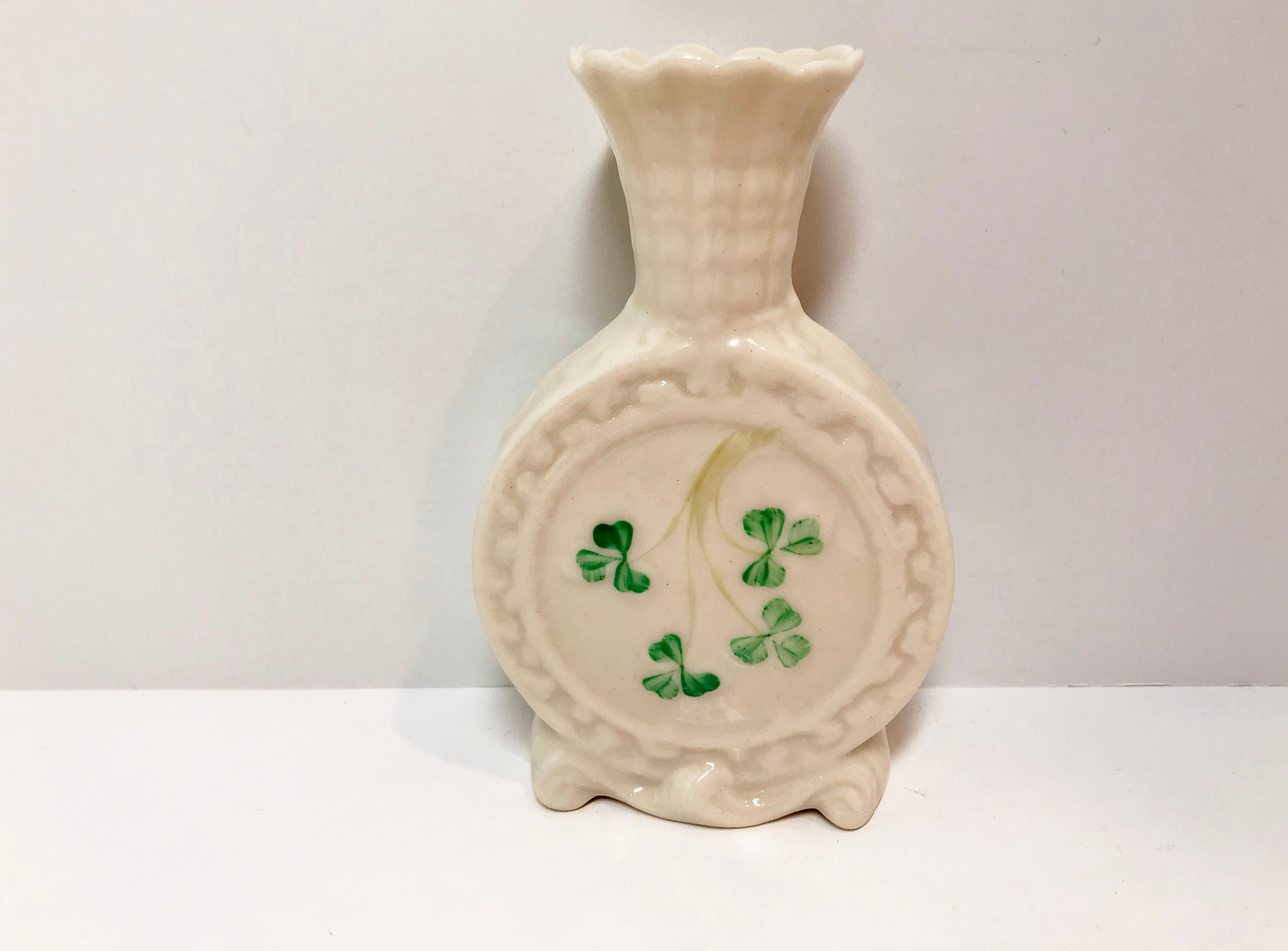 Belleek Shamrock Vase, Belleek Vase, Irish Vase, Belleek China, Irish