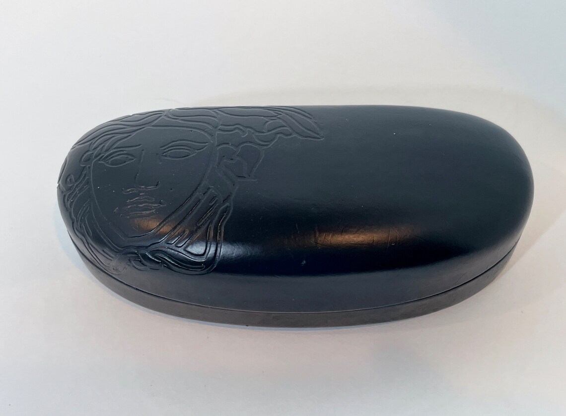 Versace Case Versace Glasses Case Black Versace Case Etsy