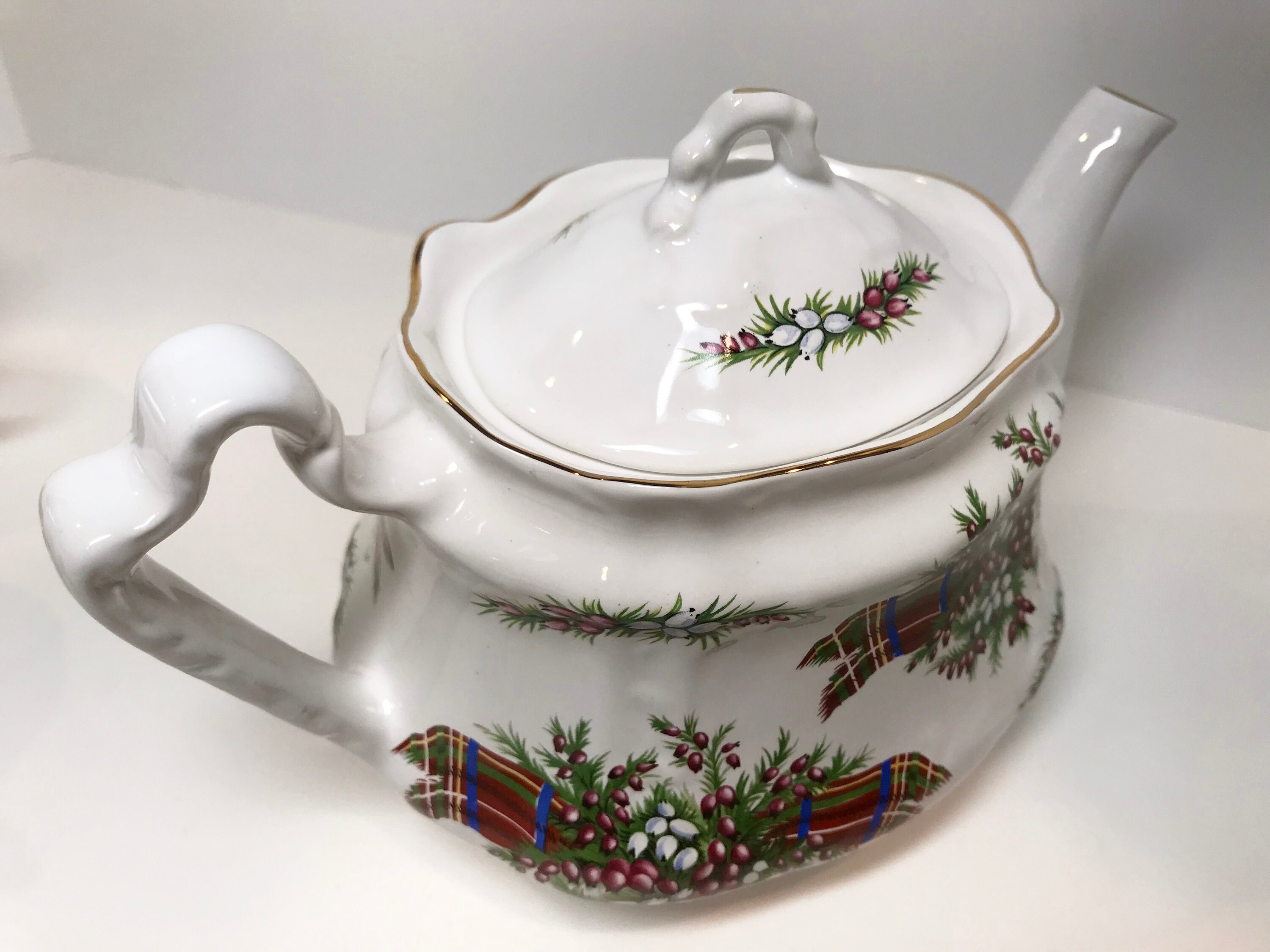 Tartan Teapot, Arthur Wood Teapot, Antique Teapot, English Teapot
