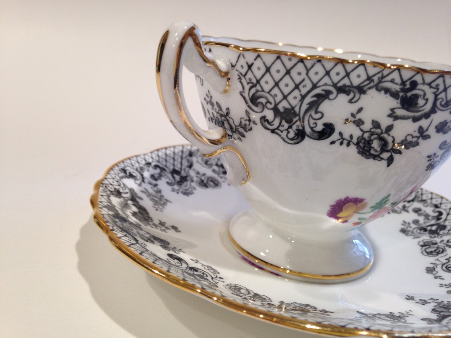 Hammersley Trio, Tea Cup and Saucer, Antique Tea Cups, 3 Piece Tea Set