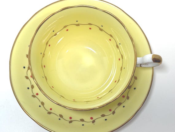 Teacup and Saucer: Vintage Bone China