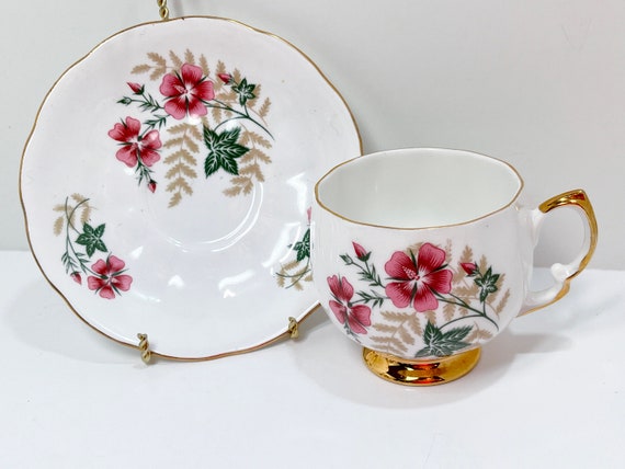 Royal Vale Teacup and Saucer , Vintage Teacups , Floral Teacups , Antique Tea Cups Vintage , Teatime Cups , Hostess Gift for Her