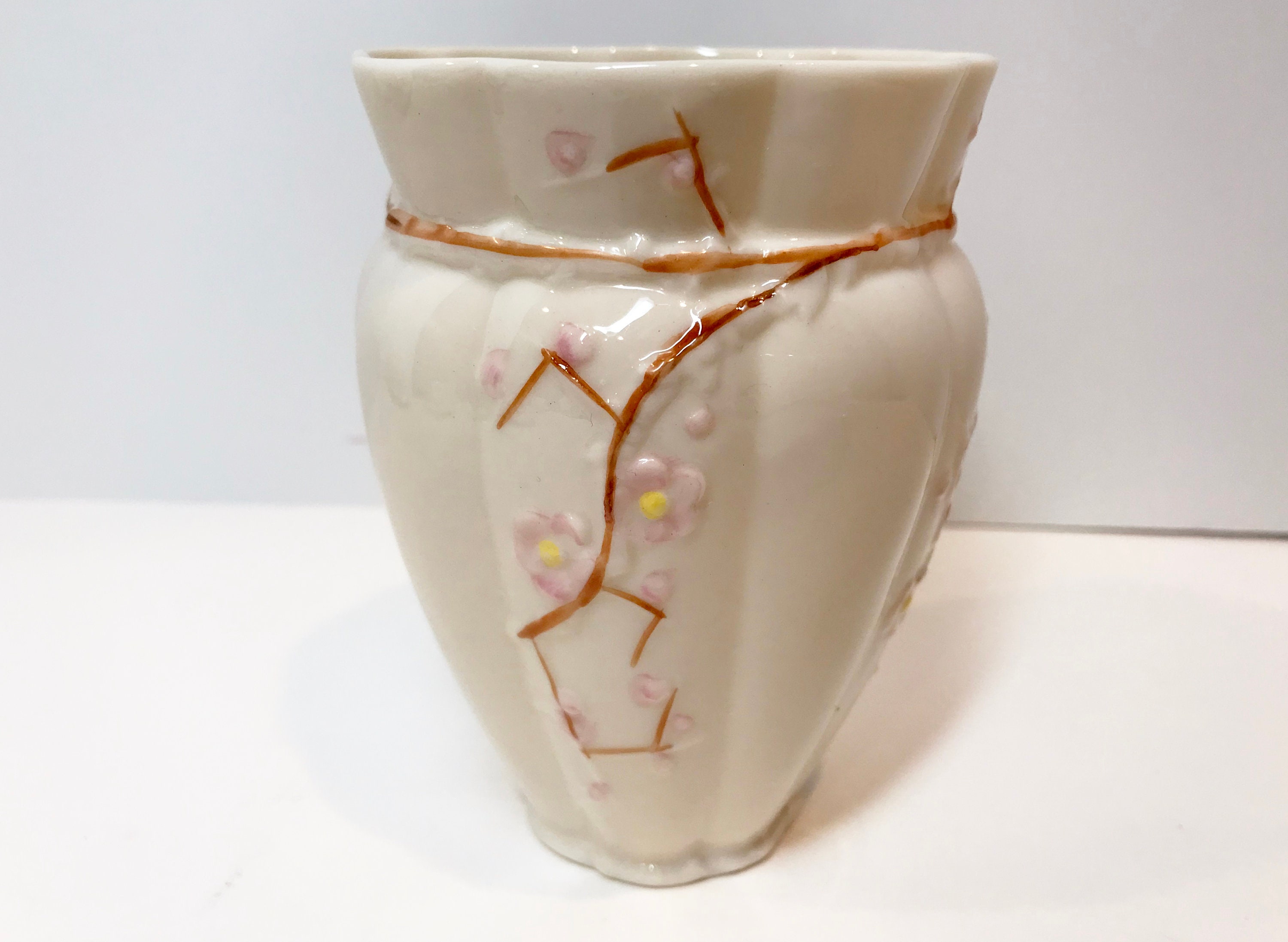 Reserve for Sr, Belleek Thorn Vase Small, Belleek Vase, Irish Vase