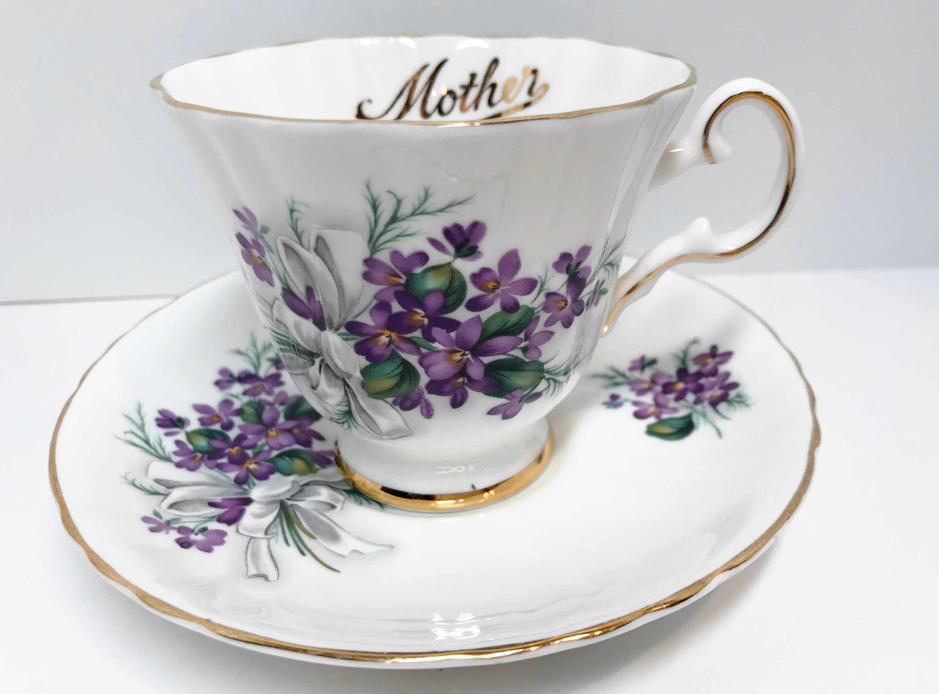 Blessed Mom Tea Cup & Saucer