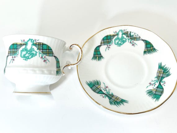 Canadian Teacup and Saucer, Cape Breton Island, Canadian Teacup, Nova Scotia Teacup, Gift for Him, Anniversary Gift, Birthday Gift