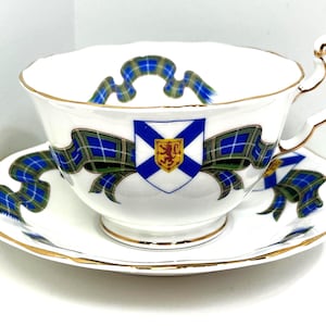 Royal Adderley Teacup, Nova Scotia Teacup, Vintage Teacup, Gift for Him, Anniversary Gift, Housewarming Gift, Tartan Teacup