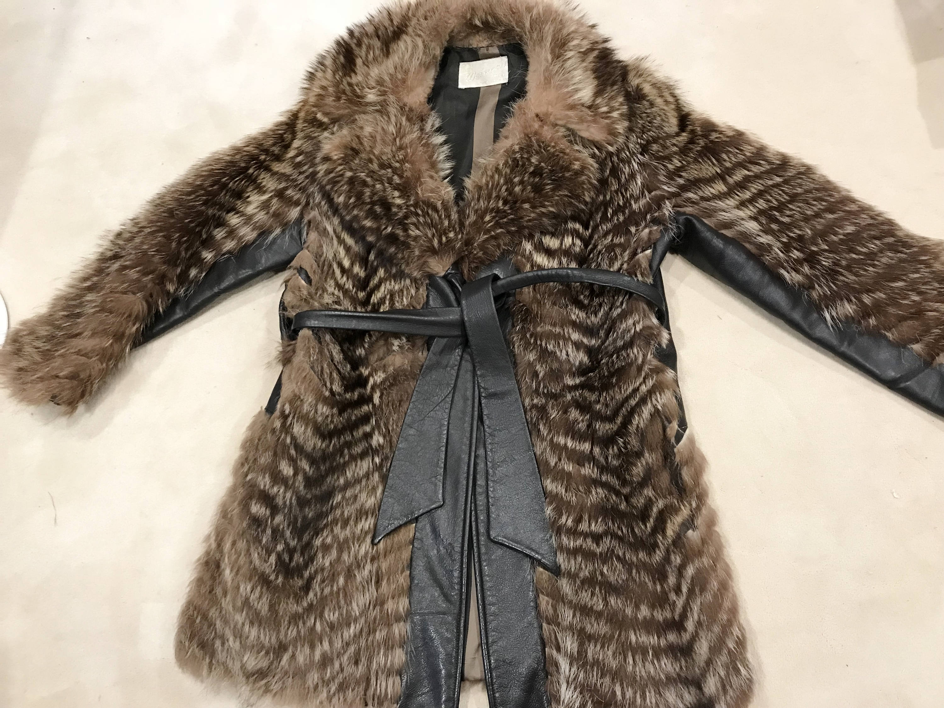 Classic Fur Coat, Vintage Clothing, Raccoon Coat, Authentic Real Fur ...