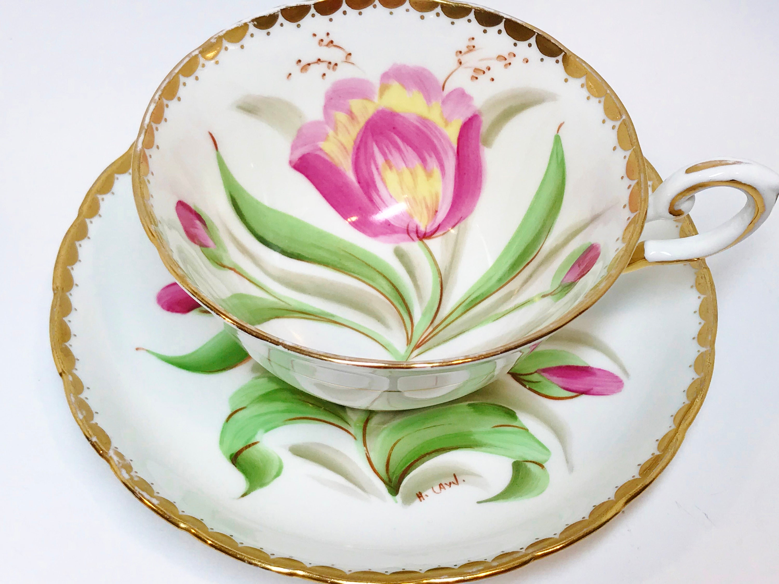 Tuscan Tea Cup and Saucer, Antique Teacups, Vintage Tea Party, English