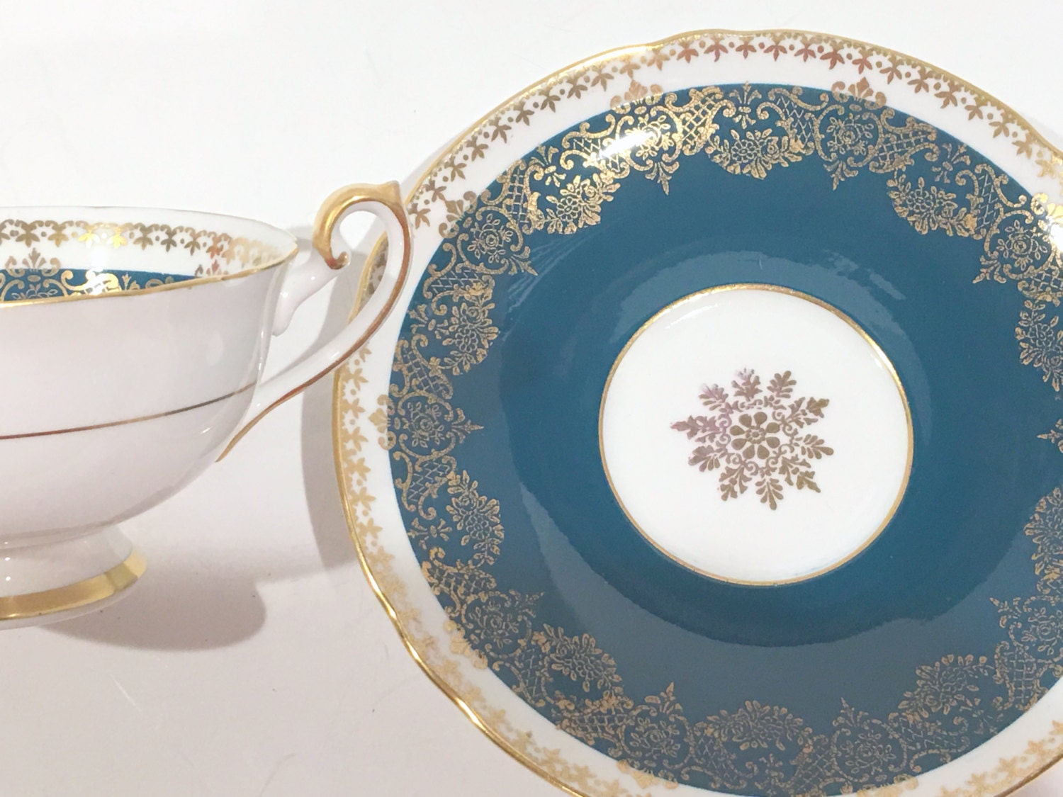 Shelley Tea Cup and Saucer, English Bone China Cups, Shelley Teacups