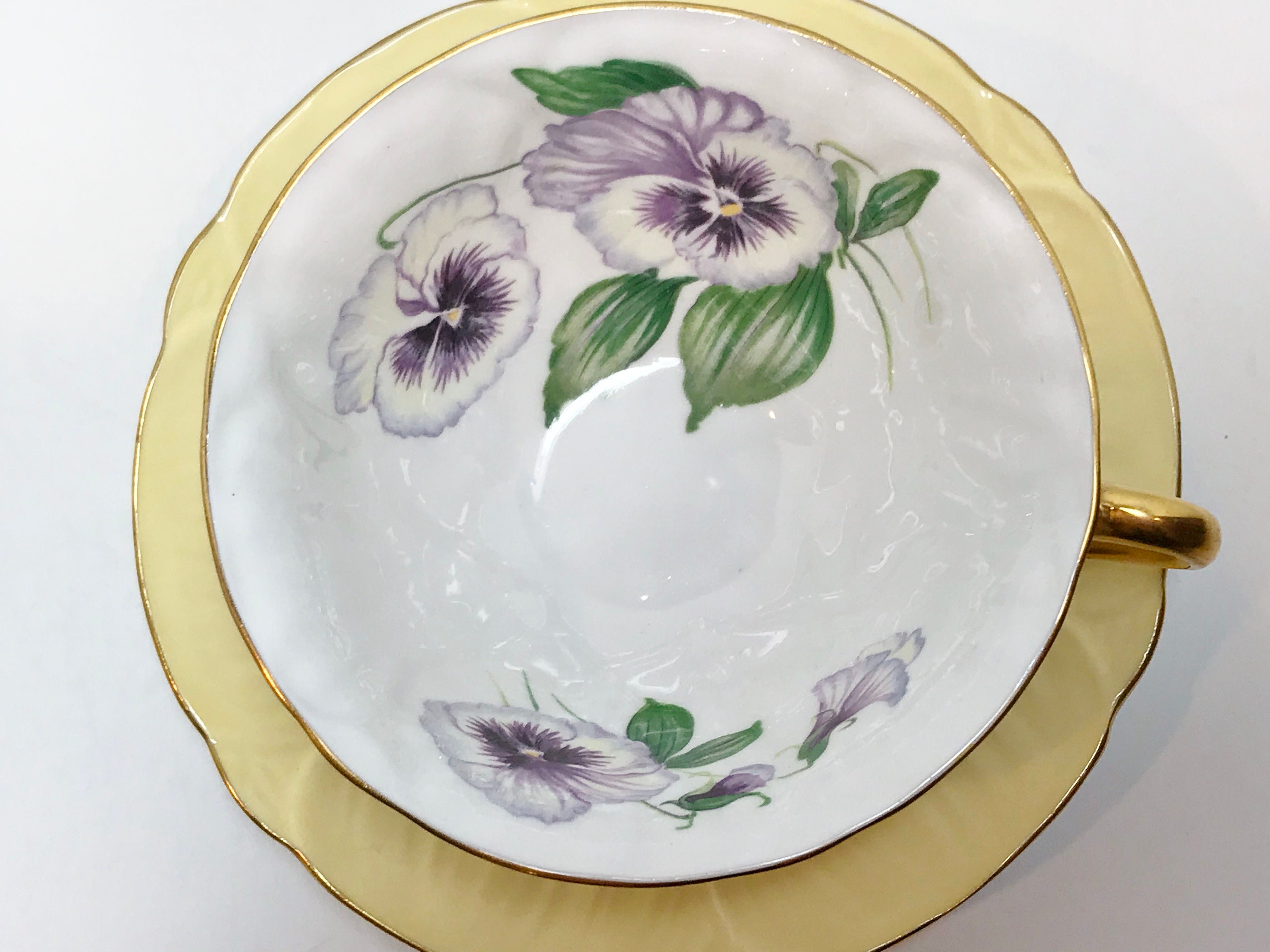 RESERVED for P, SOLD, Shelley Pansy Teacup, Shelley China, Shelley Floral, Antique Tea Cups