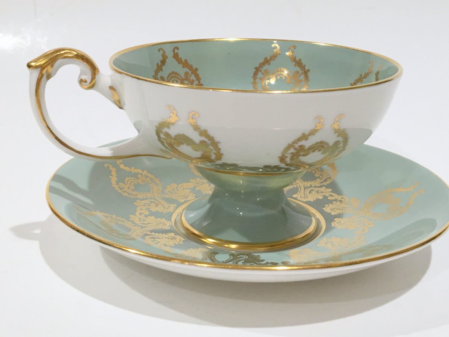 Aynsley Tea Cup and Saucer, Aynsley Signed Cup, English Tea Set