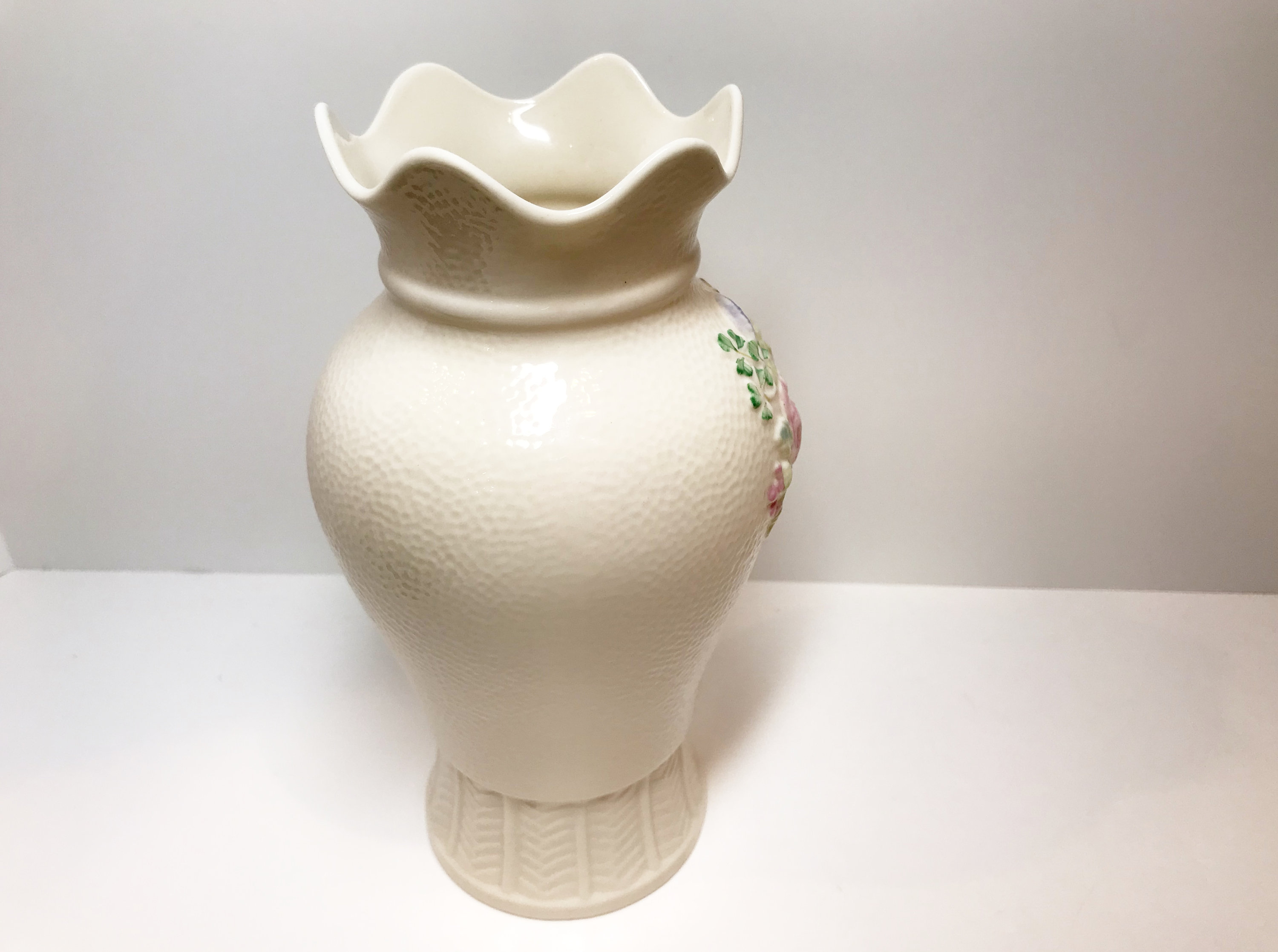 Reserved for SR, Killarney Vase, Belleek Vase, Irish Vase, Belleek