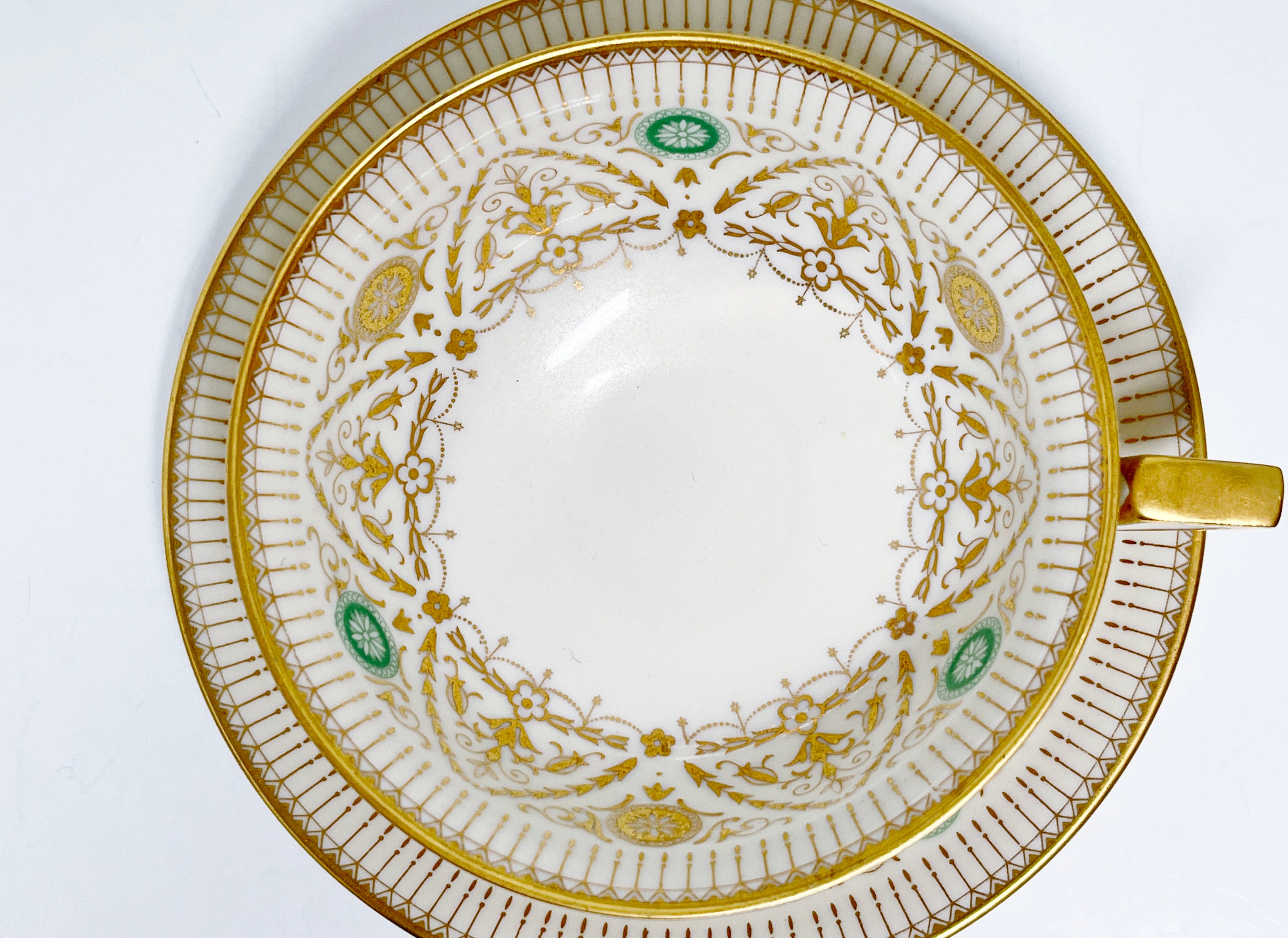 Royal Bayreuth Teacup and Saucer , Bavarian Tea Cup , German Teacup