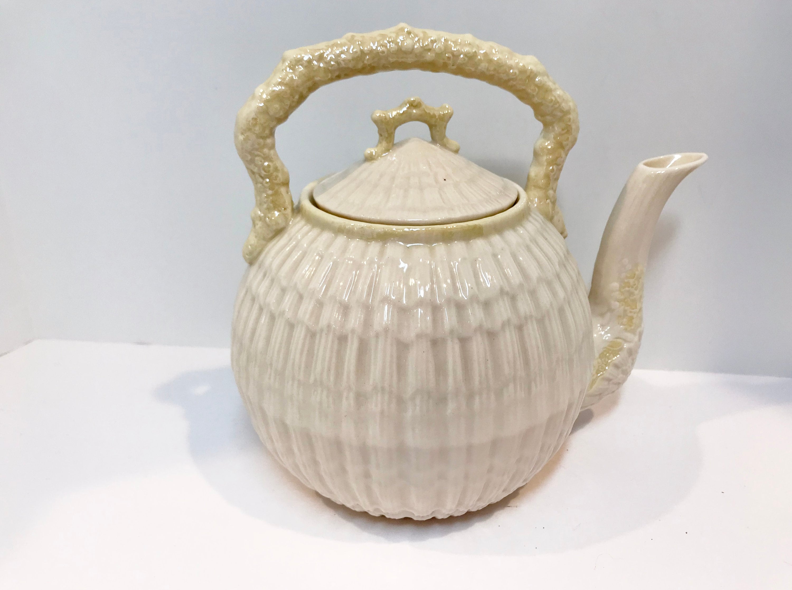 Reserved for SR, Limpet Kettle Teapot, Belleek Teapot, Irish Teapot