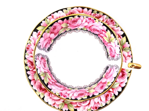 Elizabeth Rose Pattern, Queens Teacup and Saucer, English Teacup, Floral Teacup, Housewarming Gift, Gift for Her, Gift for Friend