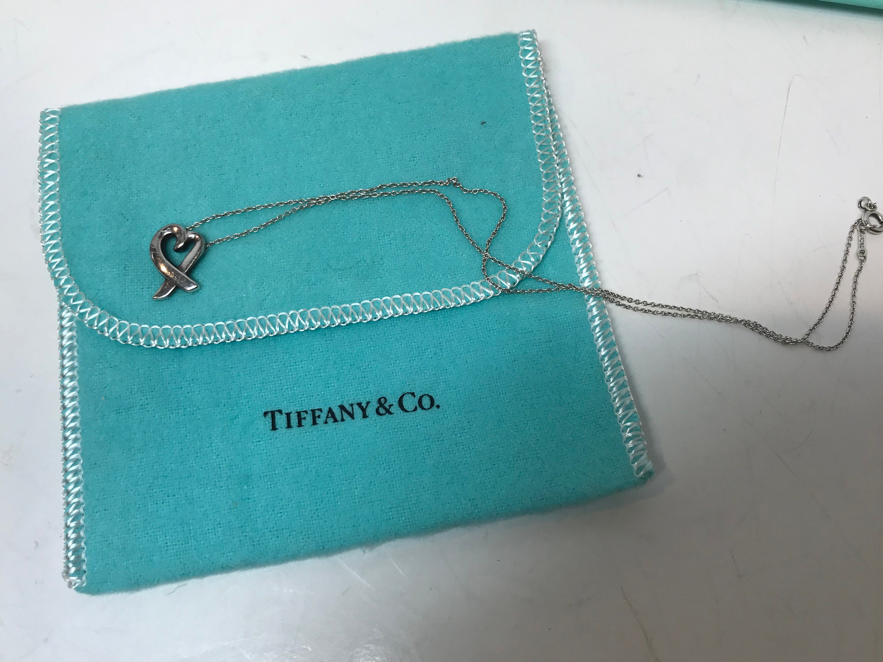 Paloma Picasso Necklace, 16 inch Silver Necklace, Authentic Tiffany ...