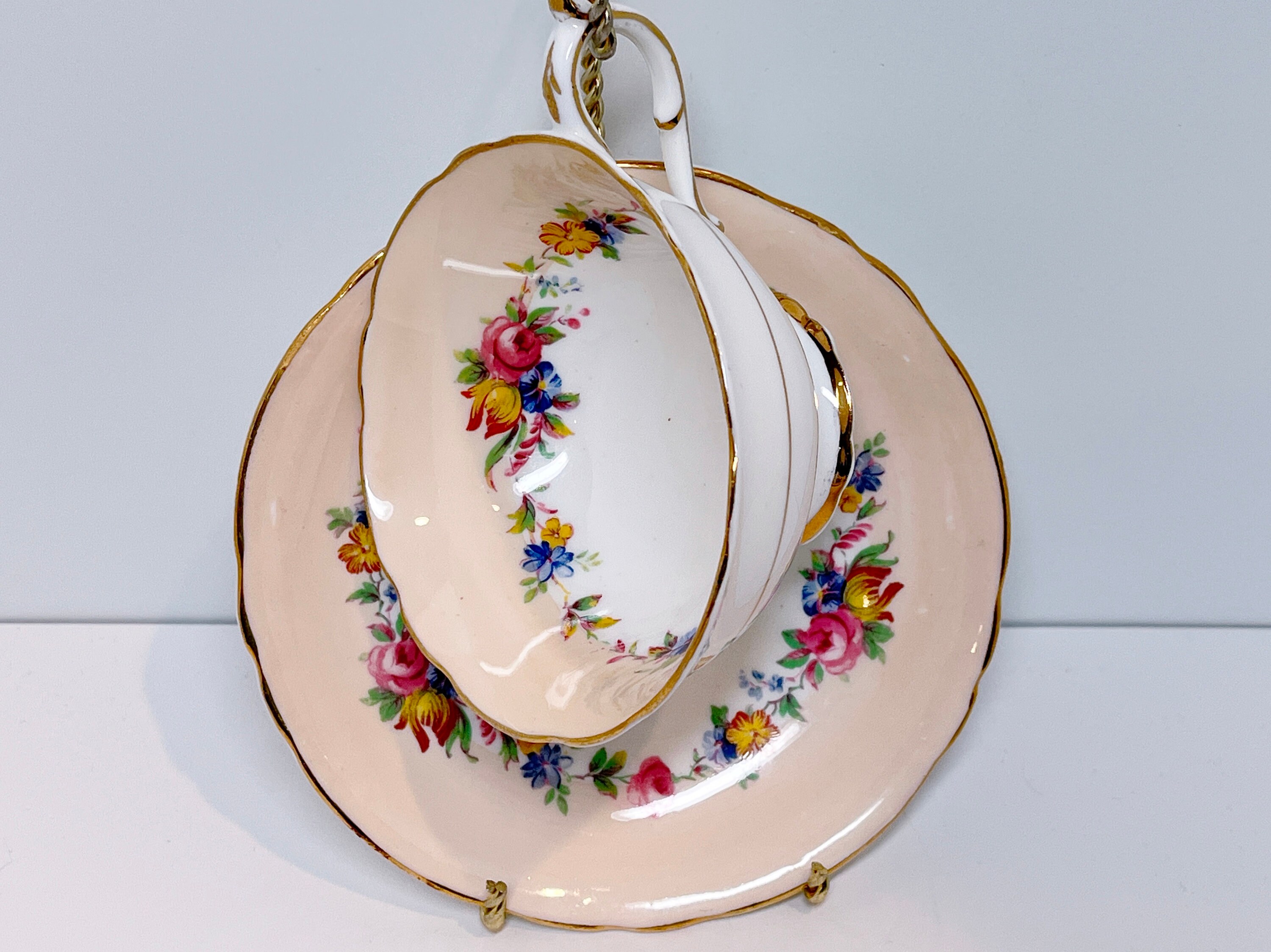 Double Warrant Paragon Teacup and Saucer, Paragon Tea Cups, Antique