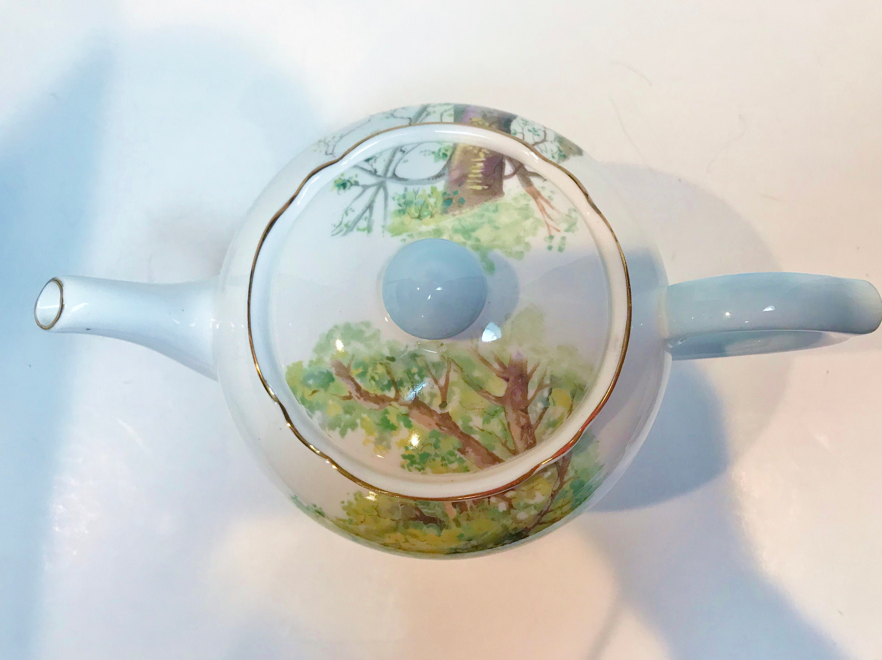 Shelley Teapot, Shelley Woodlands, Shelley China, Shelley Bone China, Shelley Teacups, Antique